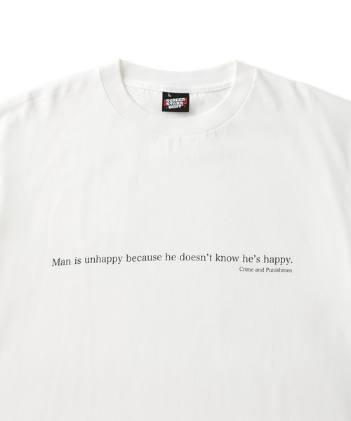 SCREEN STARS(スクリーンスターズ)の「【SCREEN STARS / スクリーンスターズ】フロントタイポグラフィTシャツ(Tシャツ/カットソー・メンズ・ホワイト/ブラック・L/LL/M)」の4枚目の写真