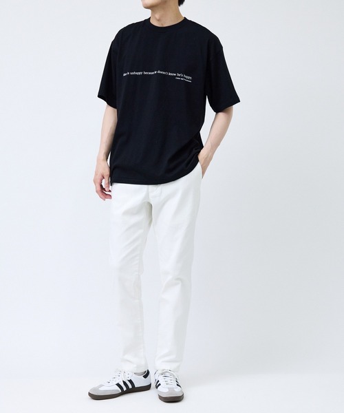 SCREEN STARS(スクリーンスターズ)の「【SCREEN STARS / スクリーンスターズ】フロントタイポグラフィTシャツ(Tシャツ/カットソー・メンズ・ホワイト/ブラック・L/LL/M)」の22枚目の写真