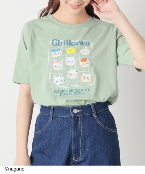 Honeys(ハニーズ)の「ちいかわ/Tシャツ(Tシャツ/カットソー・レディース・ミント/アイボリー/ブラック・S/M/LL/L)」の3枚目の写真