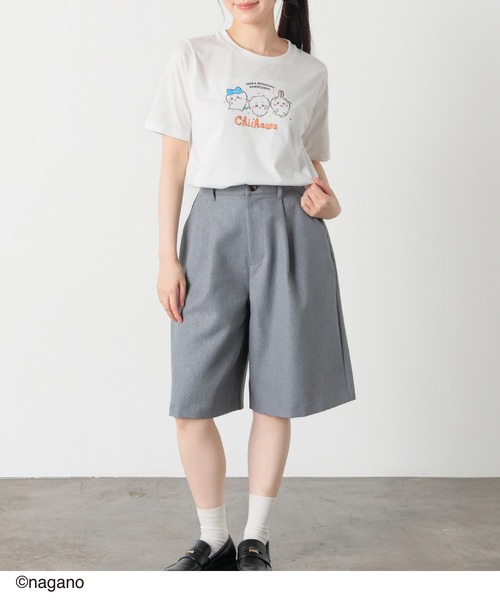 Honeys(ハニーズ)の「ちいかわ/Tシャツ(Tシャツ/カットソー・レディース・ミント/アイボリー/ブラック・S/M/LL/L)」の4枚目の写真