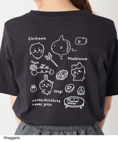 Honeys(ハニーズ)の「ちいかわ/Tシャツ(Tシャツ/カットソー・レディース・ミント/アイボリー/ブラック・S/M/LL/L)」の11枚目の写真