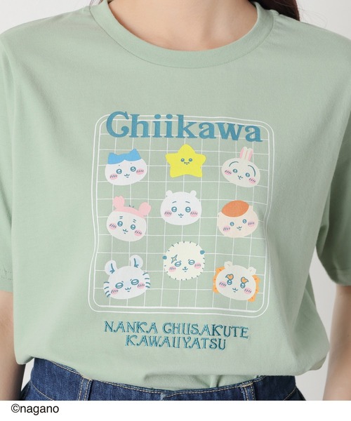 Honeys(ハニーズ)の「ちいかわ/Tシャツ(Tシャツ/カットソー・レディース・ミント/アイボリー/ブラック・S/M/LL/L)」の14枚目の写真