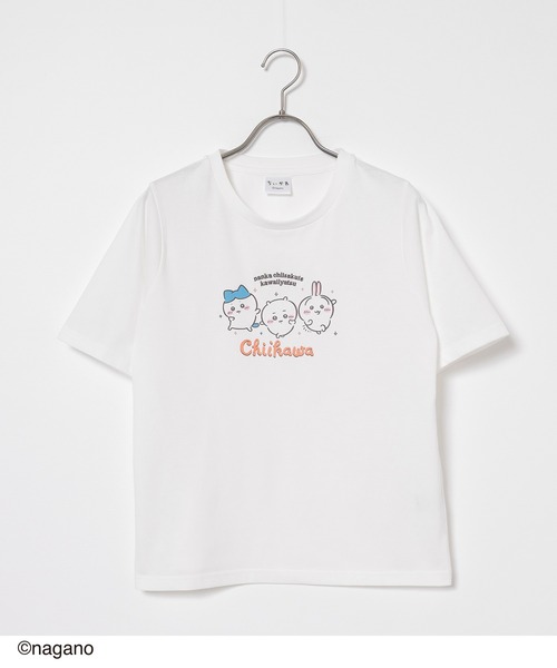 Honeys(ハニーズ)の「ちいかわ/Tシャツ(Tシャツ/カットソー・レディース・ミント/アイボリー/ブラック・S/M/LL/L)」の15枚目の写真