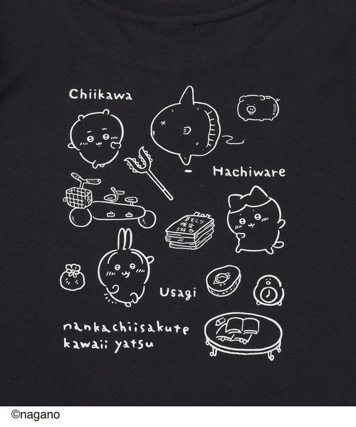 Honeys(ハニーズ)の「ちいかわ/Tシャツ(Tシャツ/カットソー・レディース・ミント/アイボリー/ブラック・S/M/LL/L)」の21枚目の写真