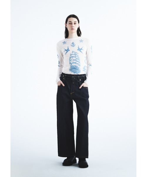 DAIRIKU(ダイリク)の「Freedom StitchRigid Denim Pants/デニム/DAIRIKU(デニムパンツ・メンズ・インディゴブルー・MEDIUM/SMALL)」の1枚目の写真
