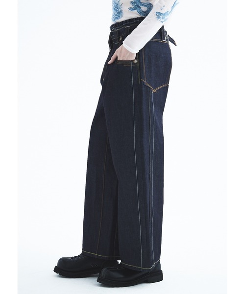 DAIRIKU(ダイリク)の「Freedom StitchRigid Denim Pants/デニム/DAIRIKU(デニムパンツ・メンズ・インディゴブルー・MEDIUM/SMALL)」の6枚目の写真