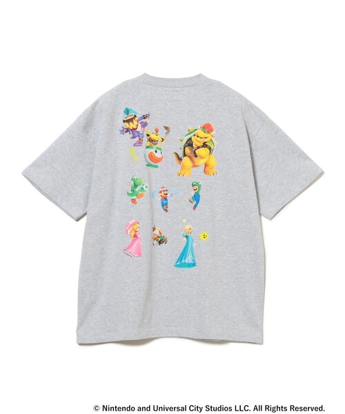 BEAMS（ビームス）の「ザ・スーパーマリオギャラクシー・ムービー / CHARACTER TEE（Tシャツ/カットソー・メンズ・ホワイト/グレー・M/S/L）」の2枚目の写真