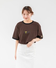 SHIPS: 阪神タイガース×SHIPS カラーロゴ リンガーTシャツ
