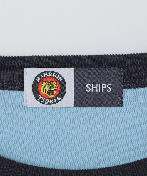 SHIPS(シップス)の「SHIPS: 阪神タイガース×SHIPS カラーロゴ リンガーTシャツ(Tシャツ/カットソー・メンズ・ライトブルー/ナチュラル/ブラウン・SMALL/MEDIUM/LARGE/X-LARGE)」の4枚目の写真