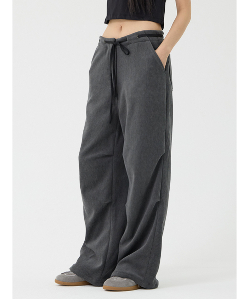 VADEFY(ヴァデファイ)の「タックノンオビローライズパンツ、チャコール(その他パンツ・レディース・その他・ONE SIZE)」の5枚目の写真