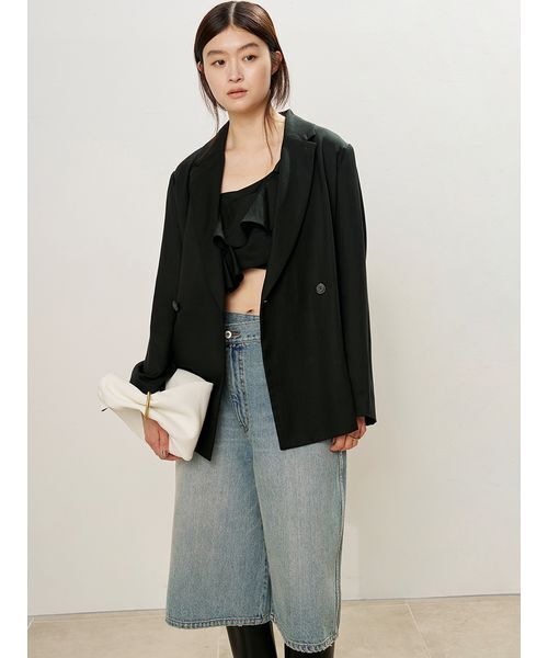 MIESROHE(ミースロエ)の「【洗える】ラッフルビスチェトップス(その他トップス・レディース・ベージュ/ブラック/カーキ・F)」の9枚目の写真