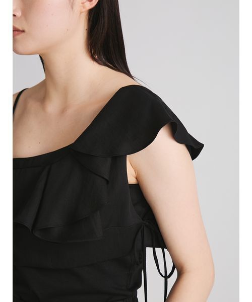 MIESROHE(ミースロエ)の「【洗える】ラッフルビスチェトップス(その他トップス・レディース・ベージュ/ブラック/カーキ・F)」の15枚目の写真
