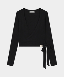 Yoga Flow Wrap Cardigan (Black)