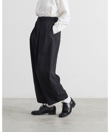 salle de bal（サルデバル）の「【 un cinq / アンサンク 】 Light Tropical Stretch Tuck Easy Pants / ライトトロピカル ストレッチ タック イージーパンツ　U26-32　DLI（スラックス）」