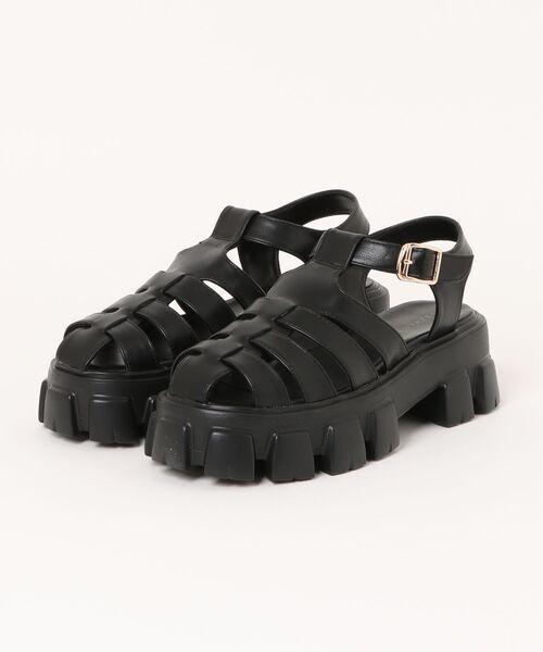 REDYAZEL(レディアゼル)の「チャンキーソールグルカサンダル(サンダル・レディース・ブラック・LARGE/MEDIUM)」の15枚目の写真