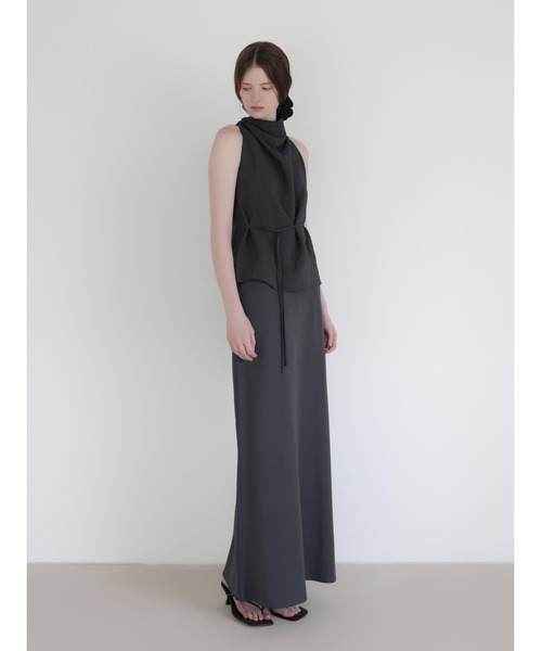 NOWNS(ナウンス)の「Sue | Side string top(シャツ/ブラウス・レディース・チャコールグレー・FREE)」の3枚目の写真