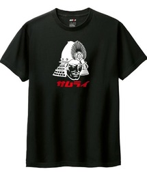 NIPOP(ニポップ) 半袖Tシャツ 侍 和 ロゴ イラスト プリント インバウンド お土産 トップス カットソー レディース