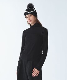 フライス タートル ネック Tシャツ
