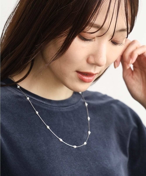 MK MICHEL KLEIN(エムケーミッシェルクラン)の「3wayフェイクパールロングネックレス(ネックレス・レディース・シルバー/ゴールド・38)」の8枚目の写真