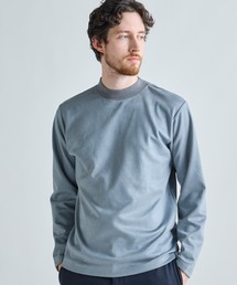 テックスエードダンボールモックネックロングT［ストレッチ］