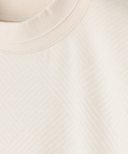 MEN'S BIGI（メンズビギ）の「テックスエードダンボールモックネックロングT［ストレッチ］（Tシャツ/カットソー・メンズ・ブルー/オフホワイト・02/01/03）」の14枚目の写真