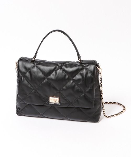 Elura（エルーラ）の「【cache cache(カシュカシュ)】キルティングワンハンドルバッグ/869767（ハンドバッグ・レディース・ブラウン系その他2/ブラック・FREE）」の8枚目の写真
