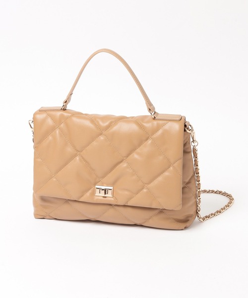 Elura（エルーラ）の「【cache cache(カシュカシュ)】キルティングワンハンドルバッグ/869767（ハンドバッグ・レディース・ブラウン系その他2/ブラック・FREE）」の9枚目の写真