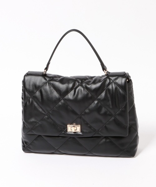Elura（エルーラ）の「【cache cache(カシュカシュ)】キルティングワンハンドルバッグ/869767（ハンドバッグ・レディース・ブラウン系その他2/ブラック・FREE）」の10枚目の写真