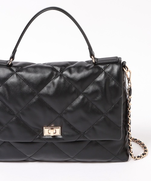 Elura（エルーラ）の「【cache cache(カシュカシュ)】キルティングワンハンドルバッグ/869767（ハンドバッグ・レディース・ブラウン系その他2/ブラック・FREE）」の14枚目の写真