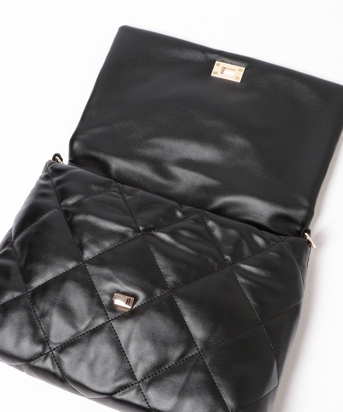 Elura（エルーラ）の「【cache cache(カシュカシュ)】キルティングワンハンドルバッグ/869767（ハンドバッグ・レディース・ブラウン系その他2/ブラック・FREE）」の21枚目の写真