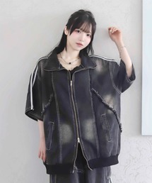 Whinny（ホワイニー）の「Whinny/【2026夏新作♪】やんちゃパーティーじゃけ（デニムジャケット）」