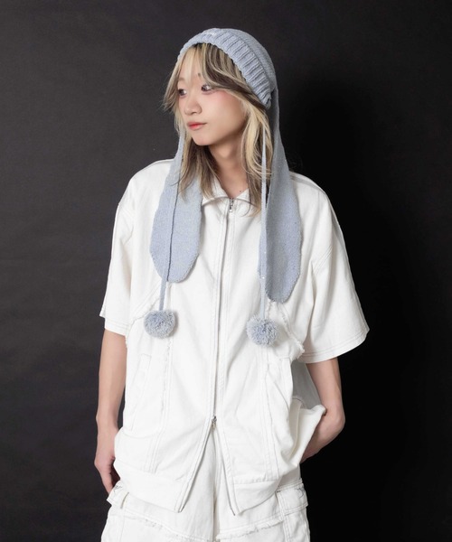 Whinny（ホワイニー）の「Whinny/【2026夏新作♪】やんちゃパーティーじゃけ（デニムジャケット・レディース・ブラック/ホワイト・FREE）」の16枚目の写真