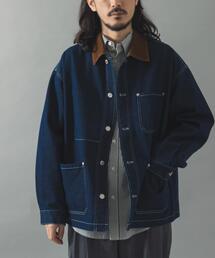 ITEMS URBANRESEARCH（アイテムズ アーバンリサーチ）の「襟コーデュロイデニムカバーオールジャケット（カバーオール）」