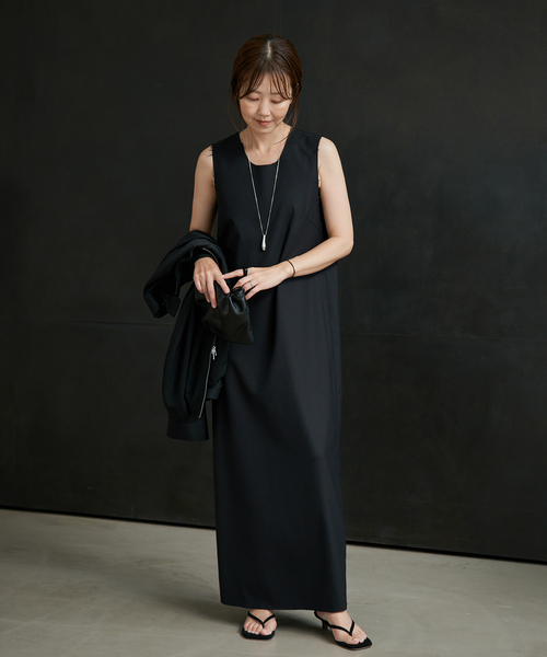 plage（プラージュ）の「R’IAM WOOSTED ワンピース（ワンピース・レディース・チャコールグレー/ブラック・38/36）」の5枚目の写真