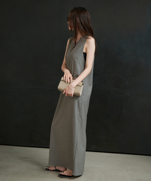 plage（プラージュ）の「R’IAM WOOSTED ワンピース（ワンピース・レディース・チャコールグレー/ブラック・38/36）」の9枚目の写真