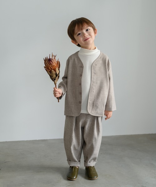 riziere (リジェール) セットアップ キャメルブラウン 110cm ブランド古着】【KIDS】セットアップ（セットアップ）｜riziere