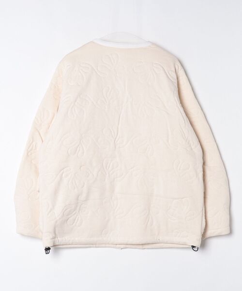 INNOCENT(イノセント)の「【Wasted Collective/ウェイステッド コレクティブ】Recycled Cotton Fleece Jacket WC-QULTDJCKT(ノーカラージャケット・メンズ・ネイビー/オリーブ/ナチュラル・MEDIUM/X-LARGE/XX-LARGE/LARGE/SMALL)」の5枚目の写真