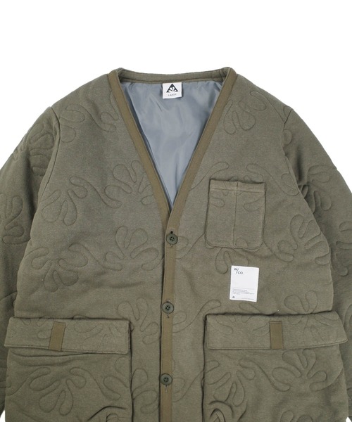 INNOCENT(イノセント)の「【Wasted Collective/ウェイステッド コレクティブ】Recycled Cotton Fleece Jacket WC-QULTDJCKT(ノーカラージャケット・メンズ・ネイビー/オリーブ/ナチュラル・MEDIUM/X-LARGE/XX-LARGE/LARGE/SMALL)」の17枚目の写真