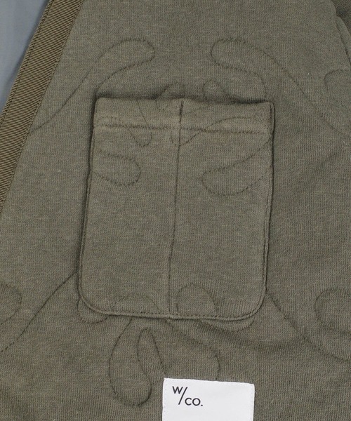 INNOCENT(イノセント)の「【Wasted Collective/ウェイステッド コレクティブ】Recycled Cotton Fleece Jacket WC-QULTDJCKT(ノーカラージャケット・メンズ・ネイビー/オリーブ/ナチュラル・MEDIUM/X-LARGE/XX-LARGE/LARGE/SMALL)」の19枚目の写真