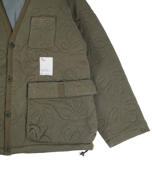 INNOCENT(イノセント)の「【Wasted Collective/ウェイステッド コレクティブ】Recycled Cotton Fleece Jacket WC-QULTDJCKT(ノーカラージャケット・メンズ・ネイビー/オリーブ/ナチュラル・MEDIUM/X-LARGE/XX-LARGE/LARGE/SMALL)」の21枚目の写真