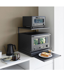 tower（タワー）の「スライドテーブル付きキッチン家電下ラック タワー 2段（キッチン収納）」