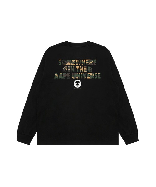 AAPE BY A BATHING APE(エーエイプバイアベイシングエイプ)の「AAPE BASIC LONG SLLEVE TEE(WOODLAND CAMO)#2(Tシャツ/カットソー・メンズ・ブラック系その他5/ブラック系その他/ホワイト系その他/ホワイト系その他7・MEDIUM/LARGE/SMALL/X-LARGE)」の4枚目の写真