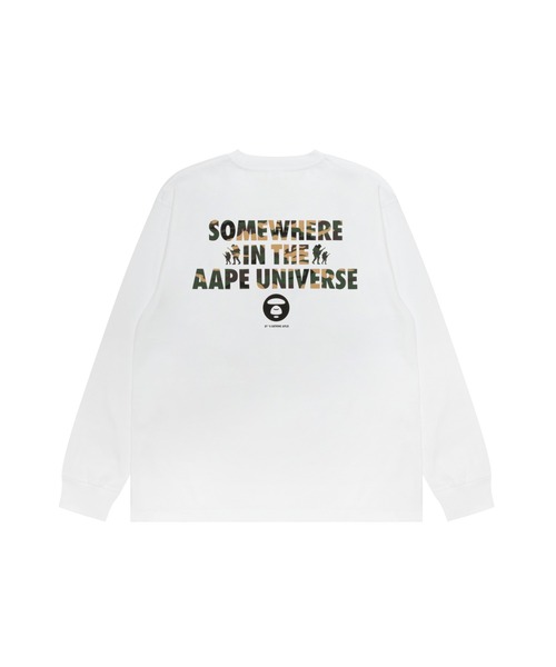 AAPE BY A BATHING APE(エーエイプバイアベイシングエイプ)の「AAPE BASIC LONG SLLEVE TEE(WOODLAND CAMO)#2(Tシャツ/カットソー・メンズ・ブラック系その他5/ブラック系その他/ホワイト系その他/ホワイト系その他7・MEDIUM/LARGE/SMALL/X-LARGE)」の8枚目の写真