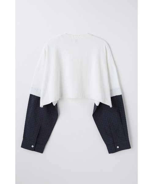nagonstans(ナゴンスタンス)の「shirt combi ショートP.O(ニット/セーター・レディース・ホワイト/チャコールグレー・MEDIUM)」の10枚目の写真