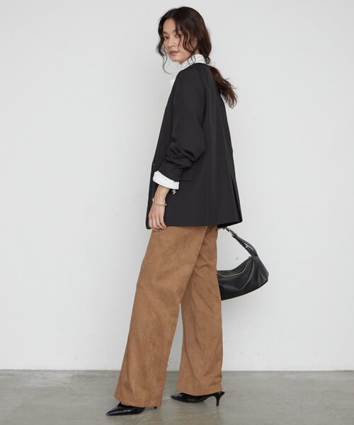 LOUNGEDRESS(ラウンジドレス)の「《シーンを問わず使える》ノーカラージャケット 秋服(ノーカラージャケット・レディース・ブラック系その他/ブラック/ベージュ・FREE)」の11枚目の写真