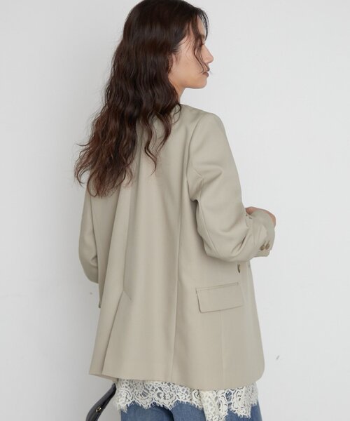 LOUNGEDRESS(ラウンジドレス)の「《シーンを問わず使える》ノーカラージャケット 秋服(ノーカラージャケット・レディース・ブラック系その他/ブラック/ベージュ・FREE)」の17枚目の写真