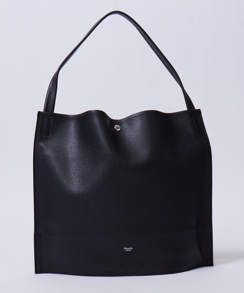 blancle(ブランクレ)の「【blancle/ブランクレ】レザーワンハンドルバッグ/S.LEATHER FLAT GUSSET ONE HANDLE BAG/bc1334/バッグ/ワンハンドル/レザー(ハンドバッグ・レディース・ブラック/ブルー・フリー)」の1枚目の写真