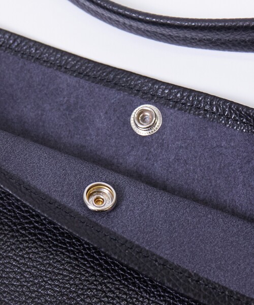 blancle(ブランクレ)の「【blancle/ブランクレ】レザーワンハンドルバッグ/S.LEATHER FLAT GUSSET ONE HANDLE BAG/bc1334/バッグ/ワンハンドル/レザー(ハンドバッグ・レディース・ブラック/ブルー・フリー)」の11枚目の写真