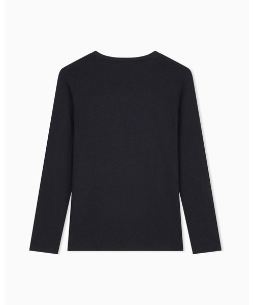ARMANI EXCHANGE（アルマーニエクスチェンジ）の「【A|X アルマーニ エクスチェンジ】スタッズロゴ 長袖クルーネックTシャツ/REGULAR（Tシャツ/カットソー・レディース・ホワイト/ブラック・LARGE/X-SMALL/X-LARGE/SMALL/MEDIUM）」の3枚目の写真