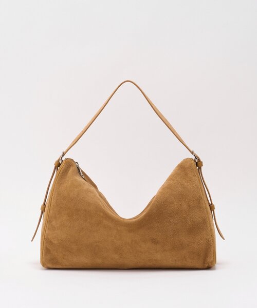 russet(ラシット)の「スエードトライアングルショルダーバッグ(ショルダーバッグ・レディース・グレー/ベージュ/ダークブラウン・FREE)」の11枚目の写真